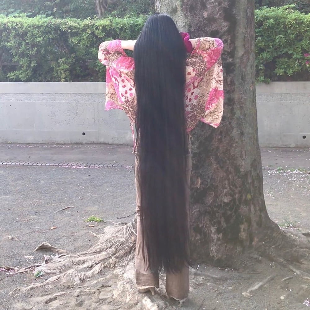 Asian Very Long Hair Girl #95593669