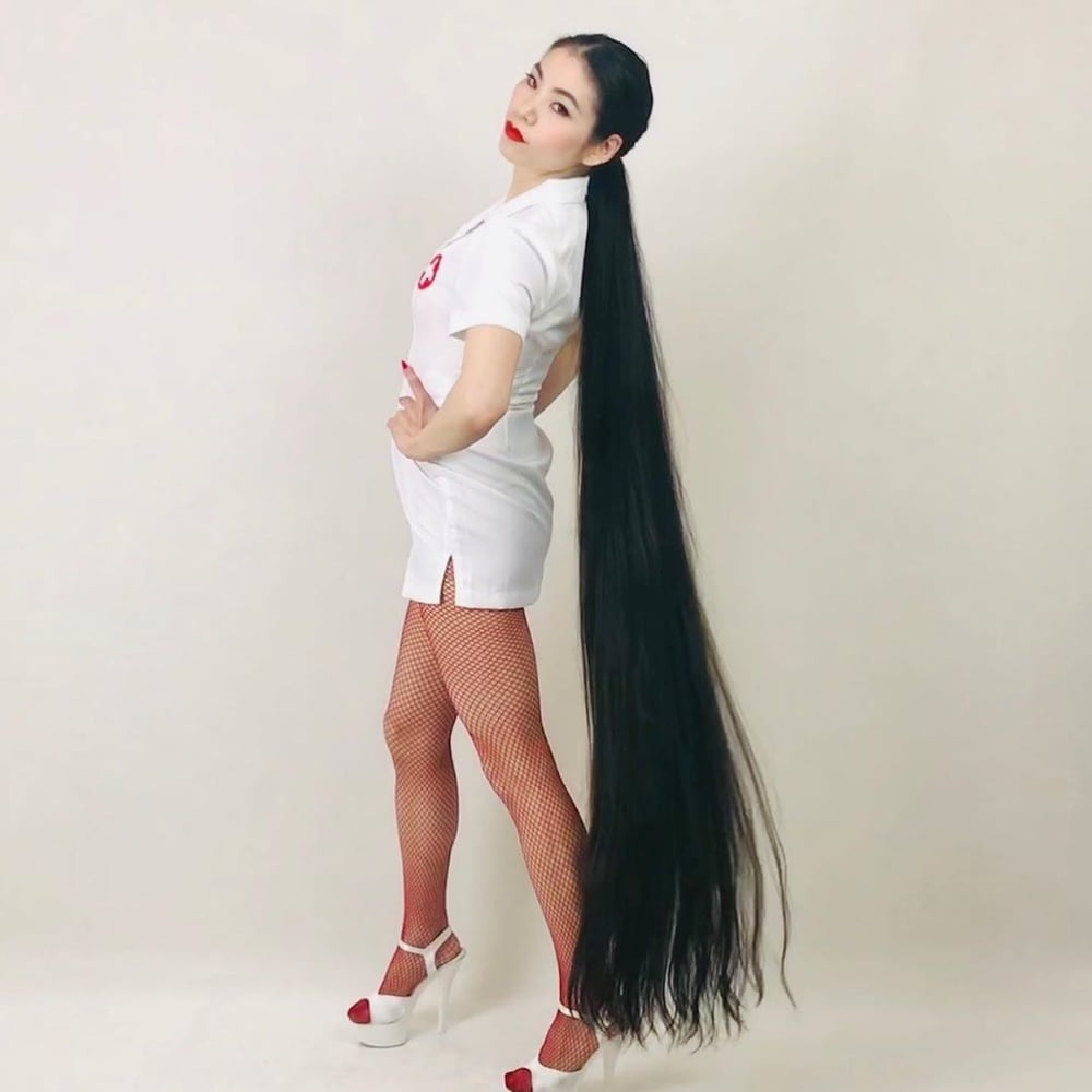 Asian Very Long Hair Girl #95593684