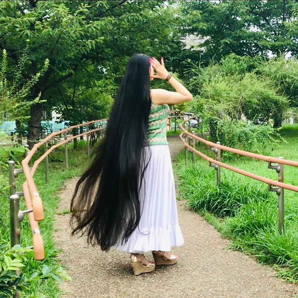 Asian Very Long Hair Girl #95593699