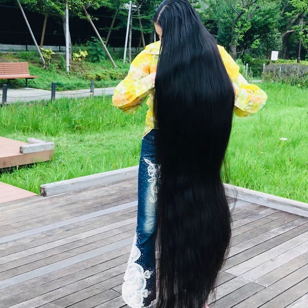 Asian Very Long Hair Girl #95593705
