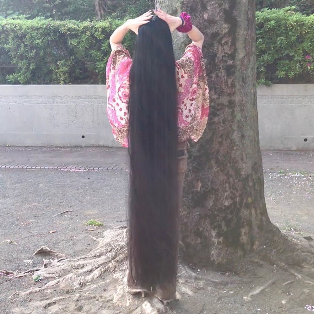 Asian Very Long Hair Girl #95593718