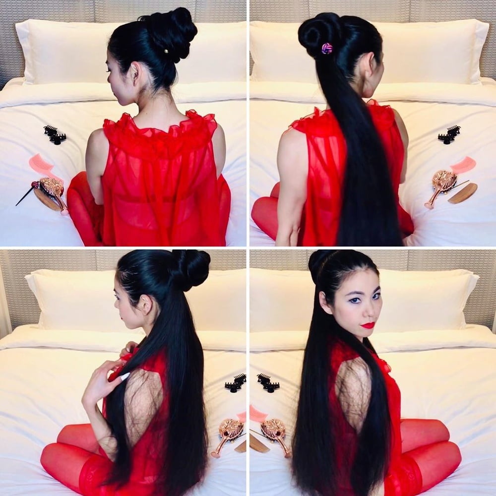 Asian Very Long Hair Girl #95593720