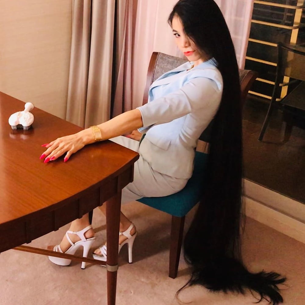 Asian Very Long Hair Girl #95593724