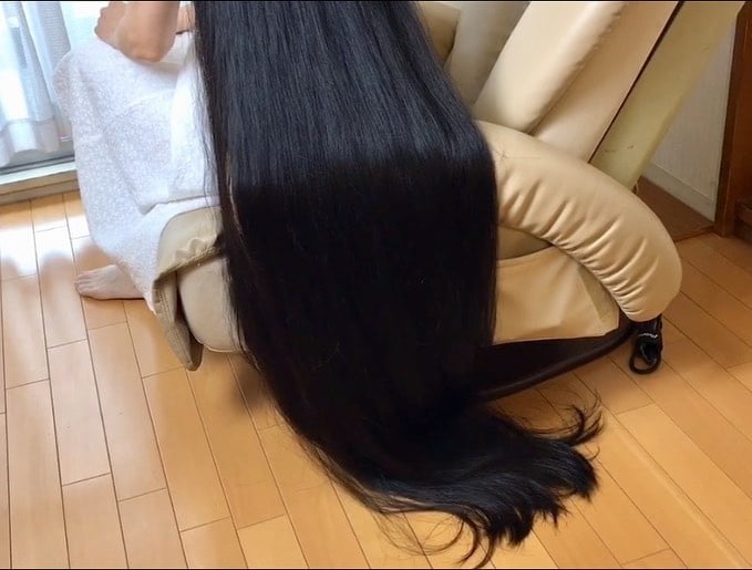 Asian Very Long Hair Girl #95593738