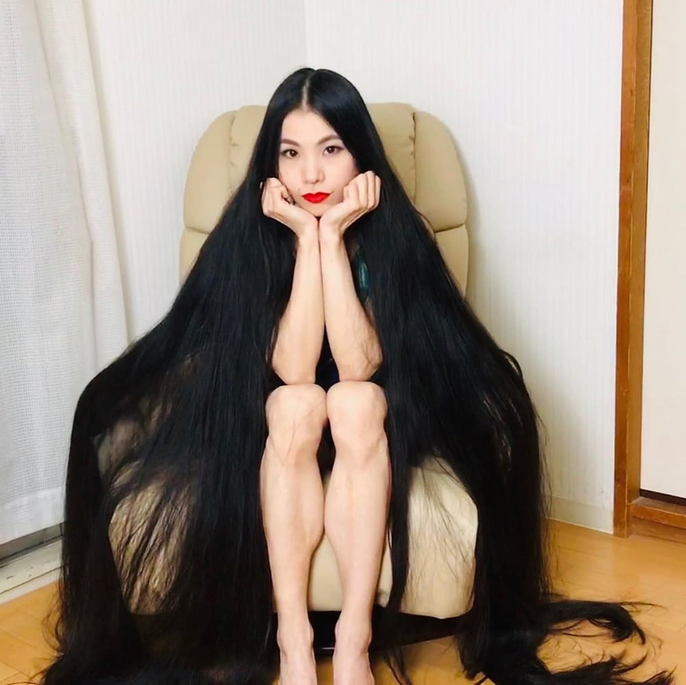 Asian Very Long Hair Girl #95593768