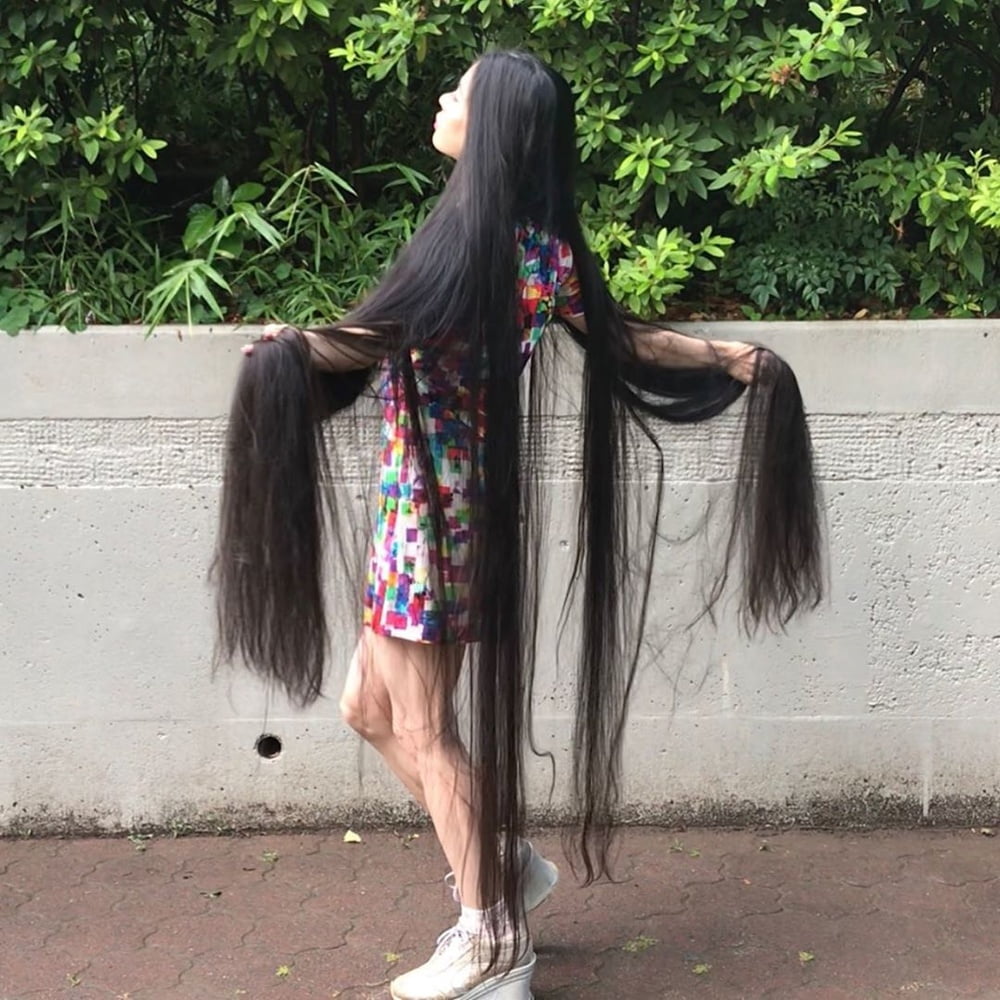Asian Very Long Hair Girl #95593777