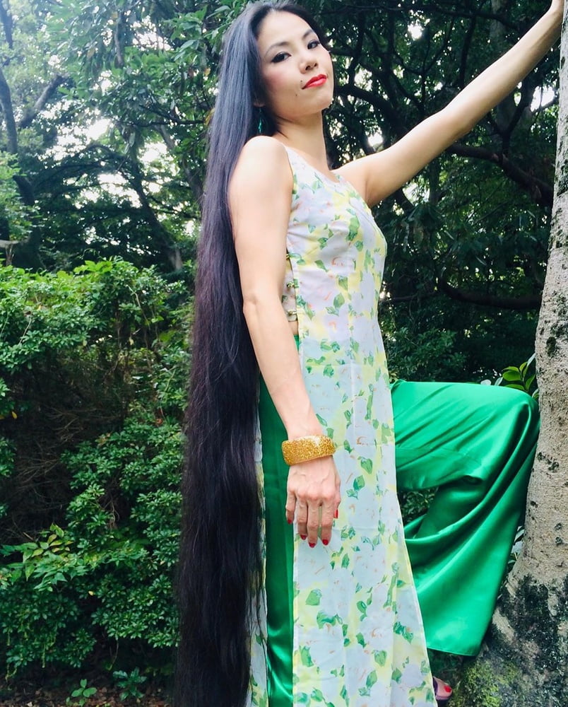 Asian Very Long Hair Girl #95593793