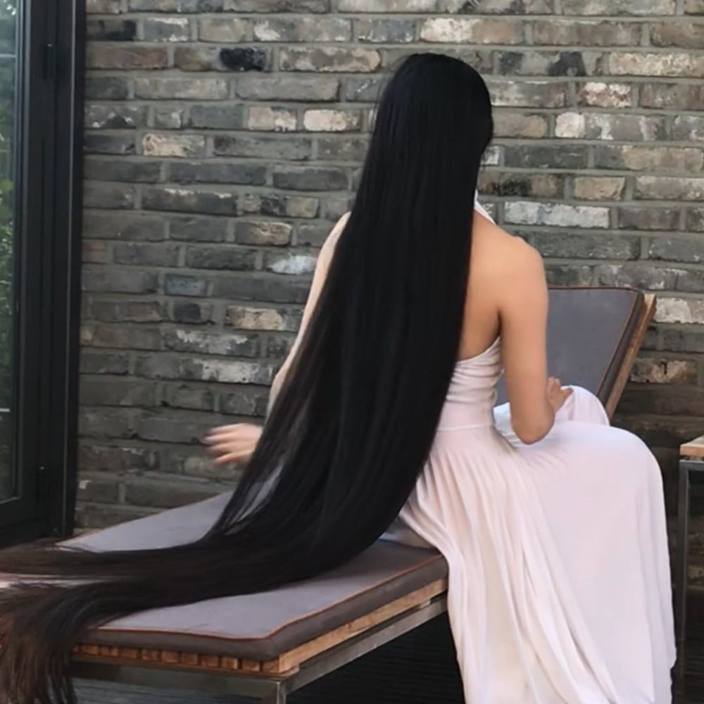 Asian Very Long Hair Girl #95593797