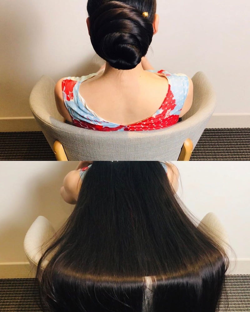 Asian Very Long Hair Girl #95593806