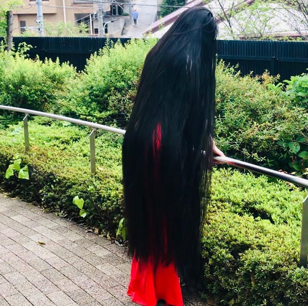 Asian Very Long Hair Girl #95593831
