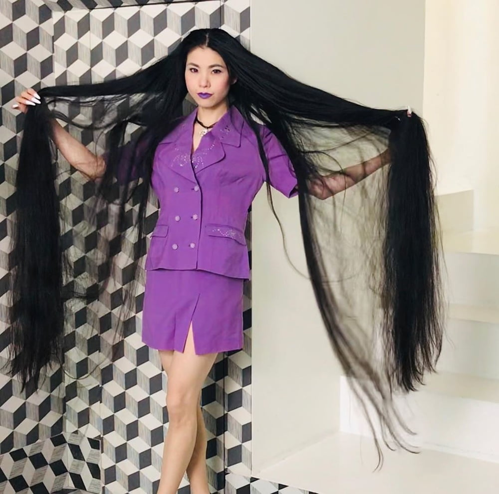 Asian Very Long Hair Girl #95593835
