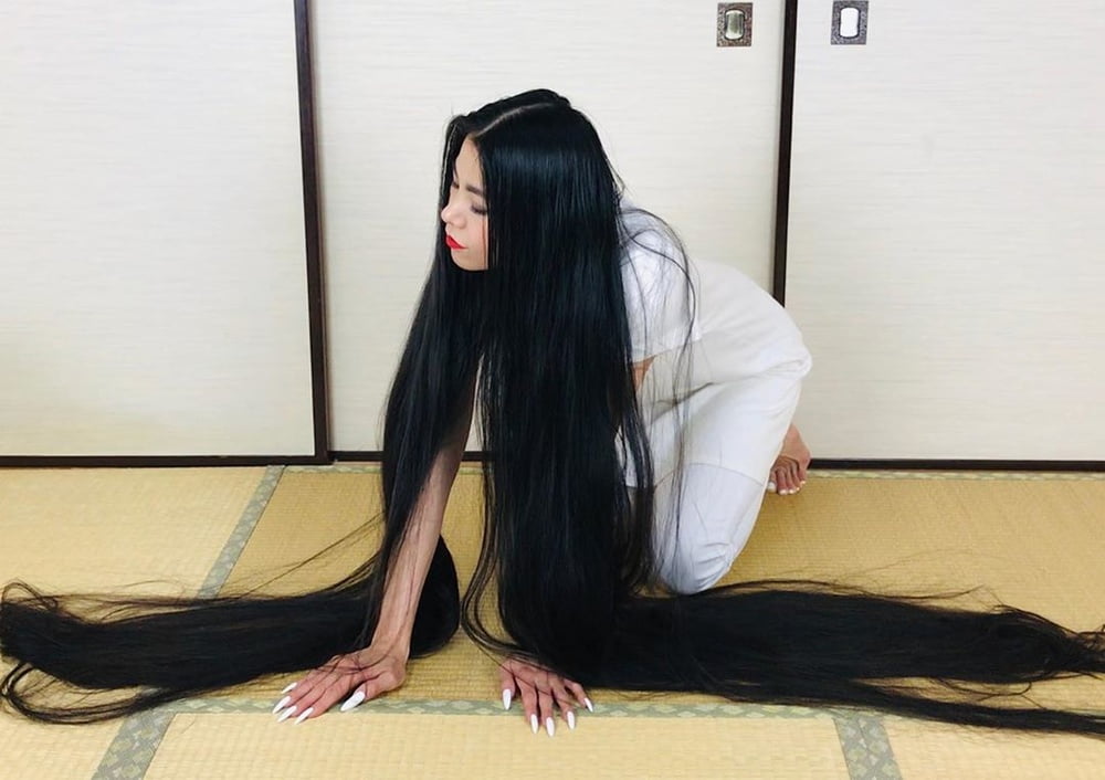 Asian Very Long Hair Girl #95593846