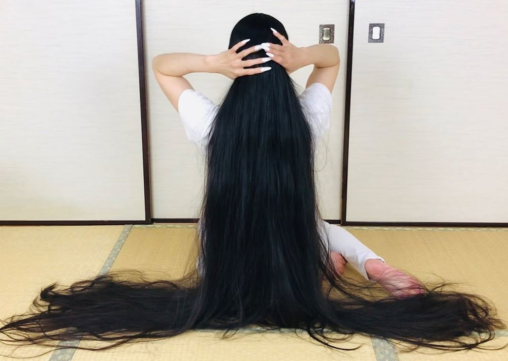Asian Very Long Hair Girl #95593850