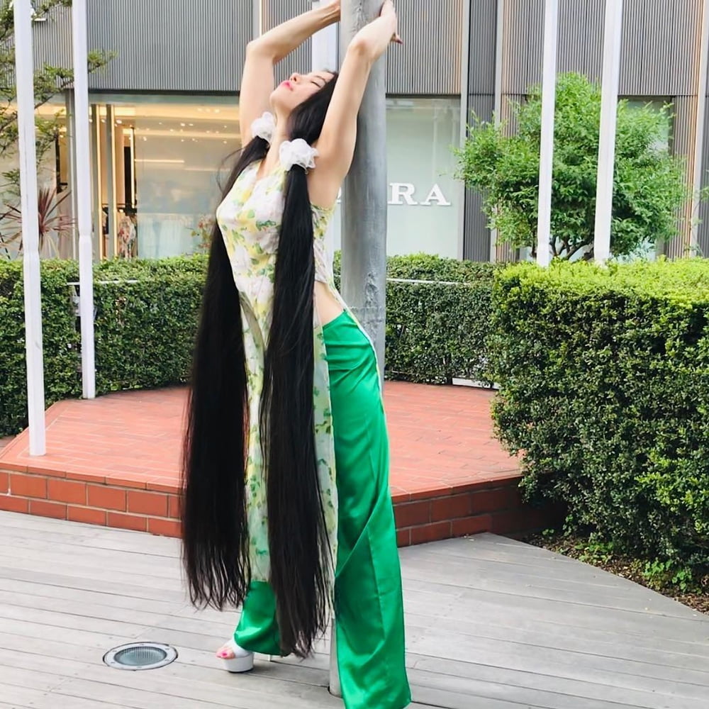 Asian Very Long Hair Girl #95593874