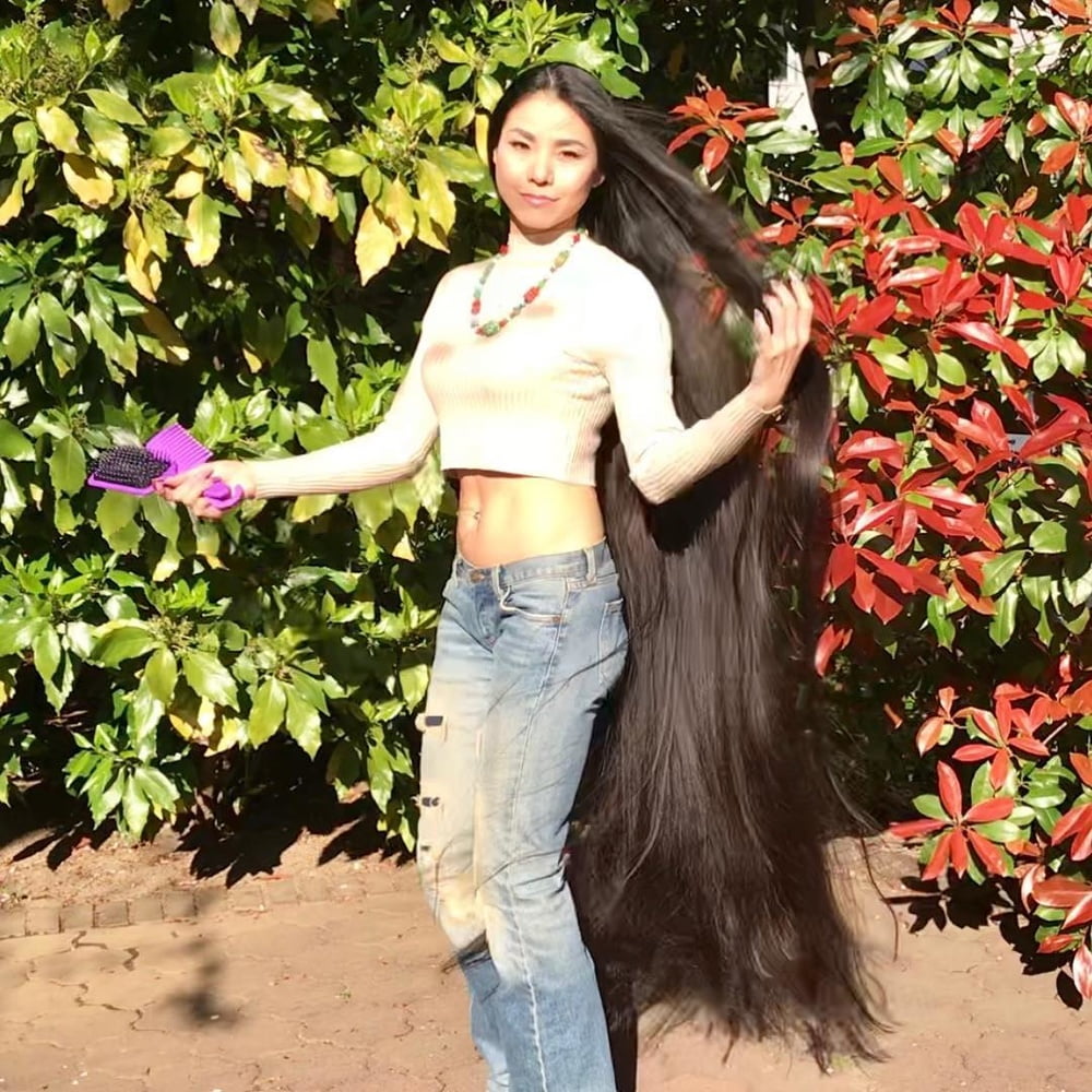 Asian Very Long Hair Girl #95593876