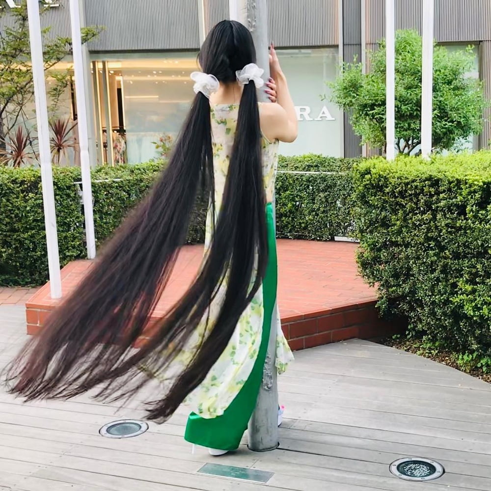 Asian Very Long Hair Girl #95593882