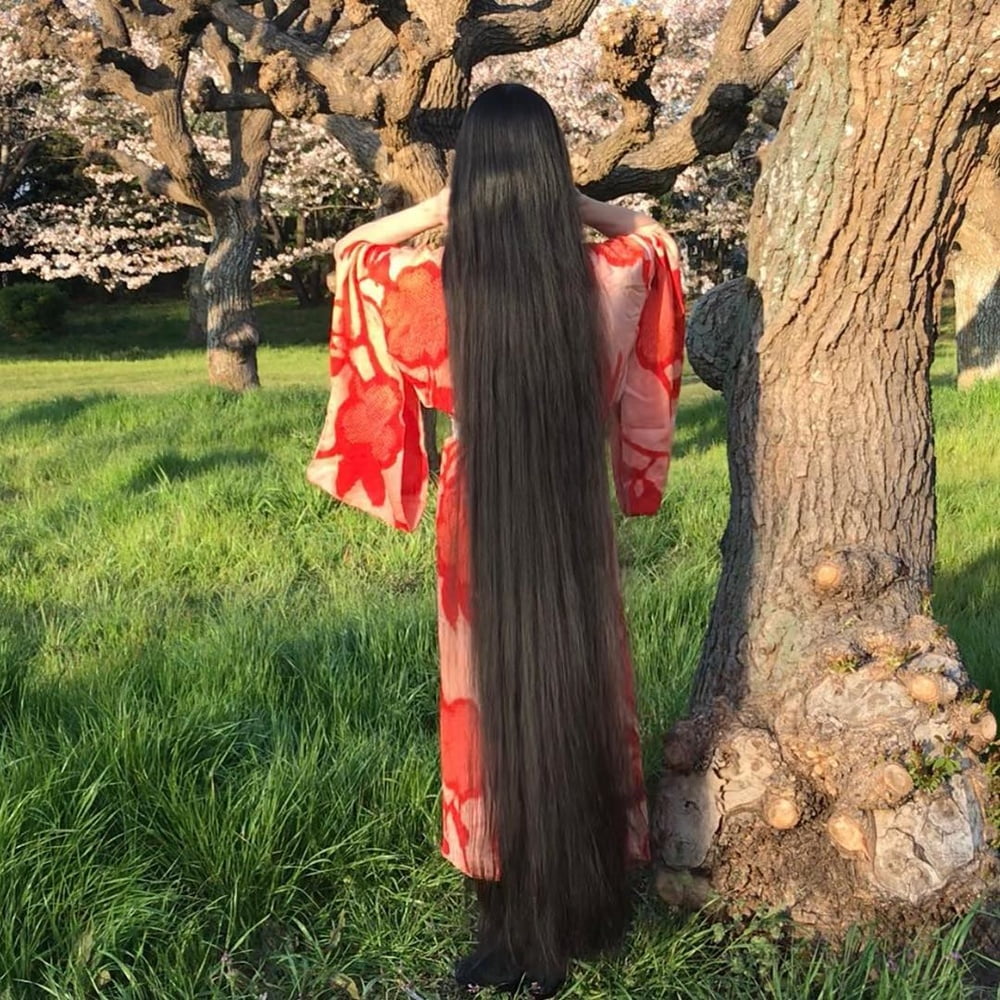 Asian Very Long Hair Girl #95593912