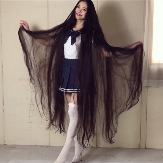 Asian Very Long Hair Girl #95593927