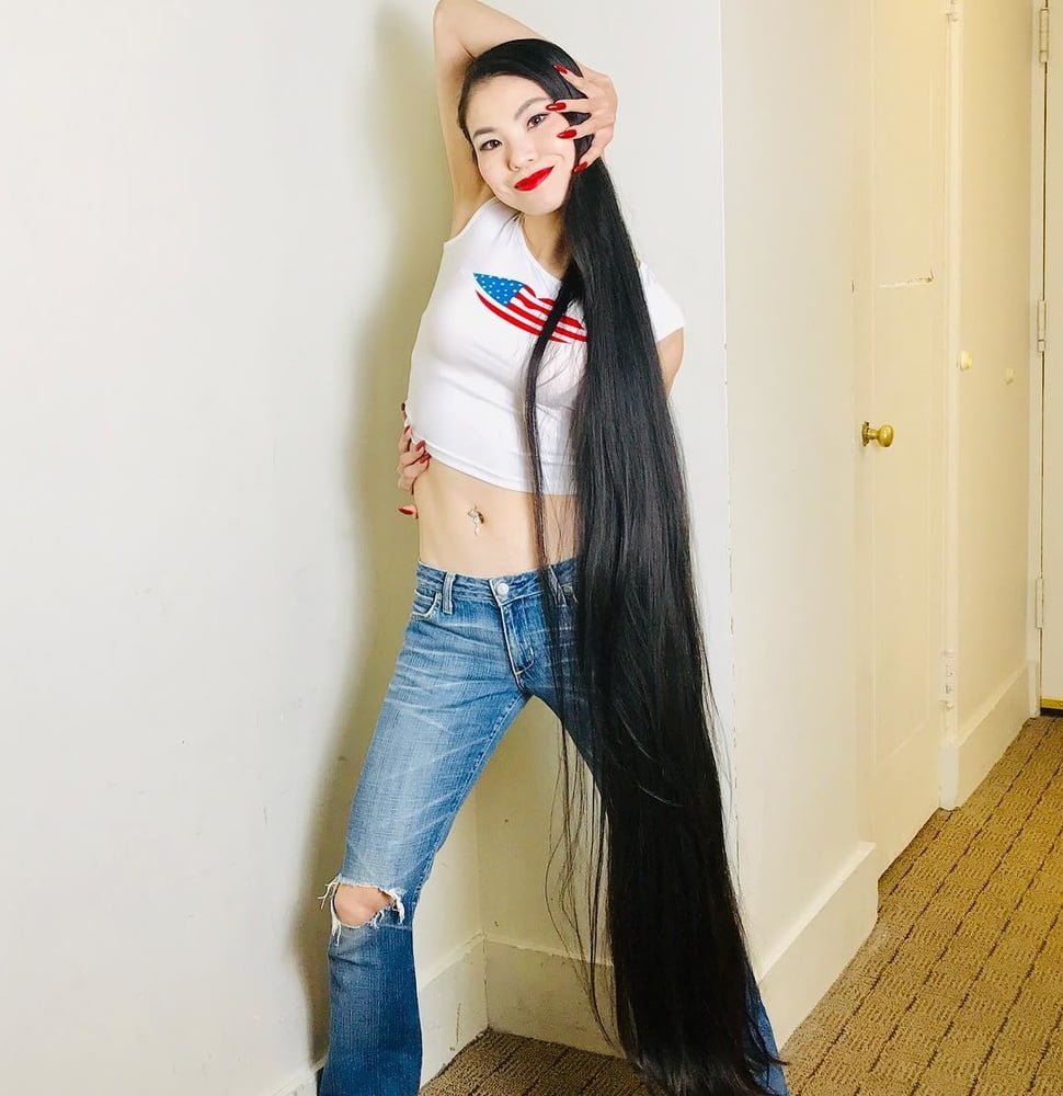 Asian Very Long Hair Girl #95593958