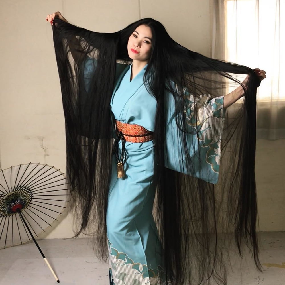 Asian Very Long Hair Girl #95593966
