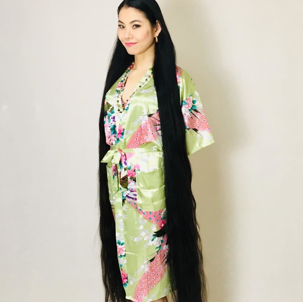 Asian Very Long Hair Girl #95593984