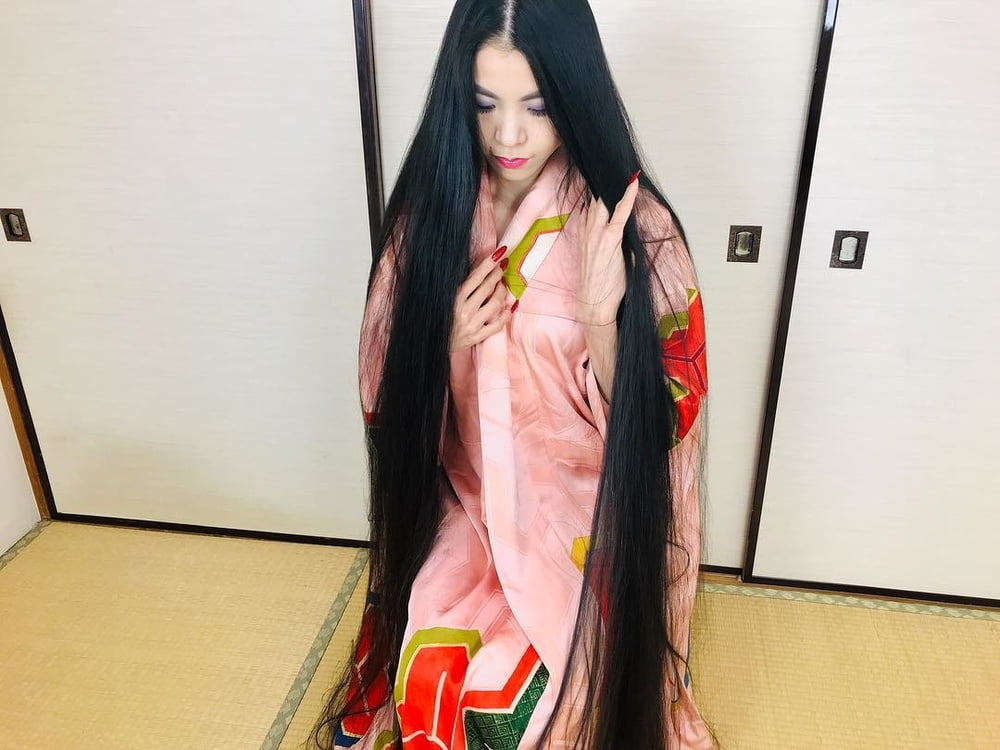 Asian Very Long Hair Girl #95593987
