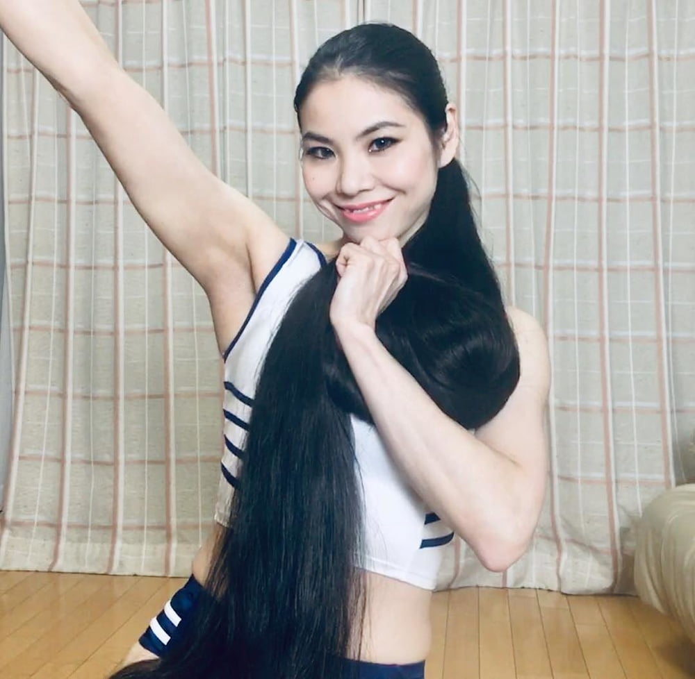 Asian Very Long Hair Girl #95594025