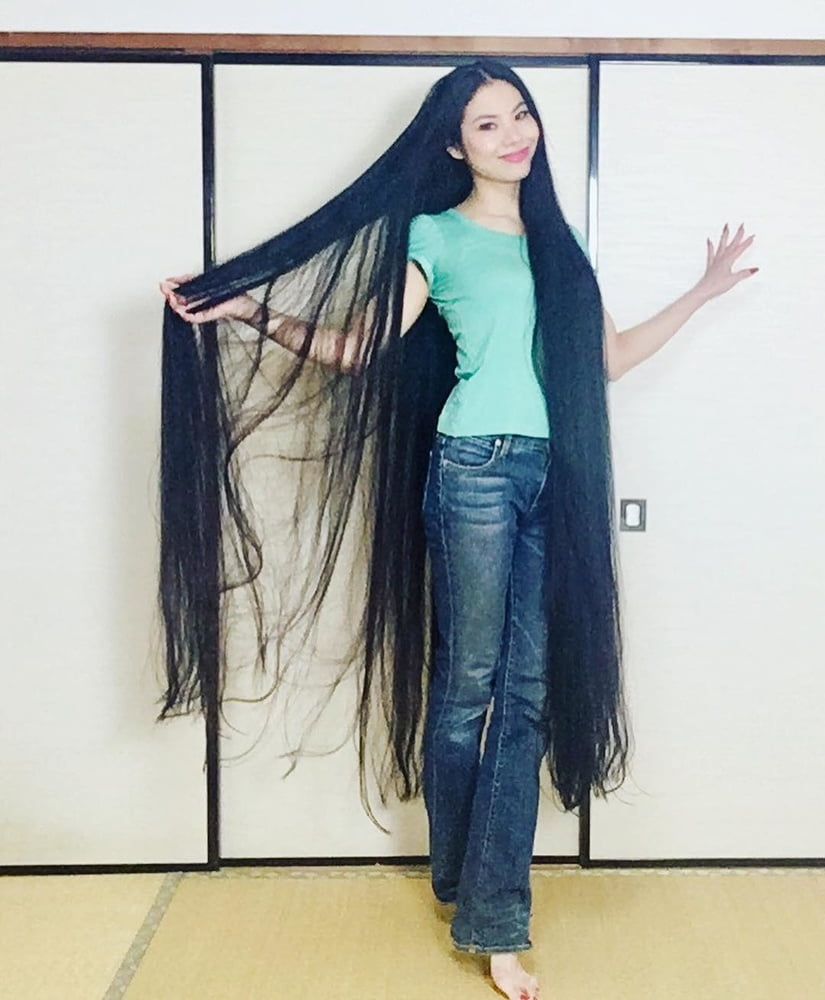 Asian Very Long Hair Girl #95594055