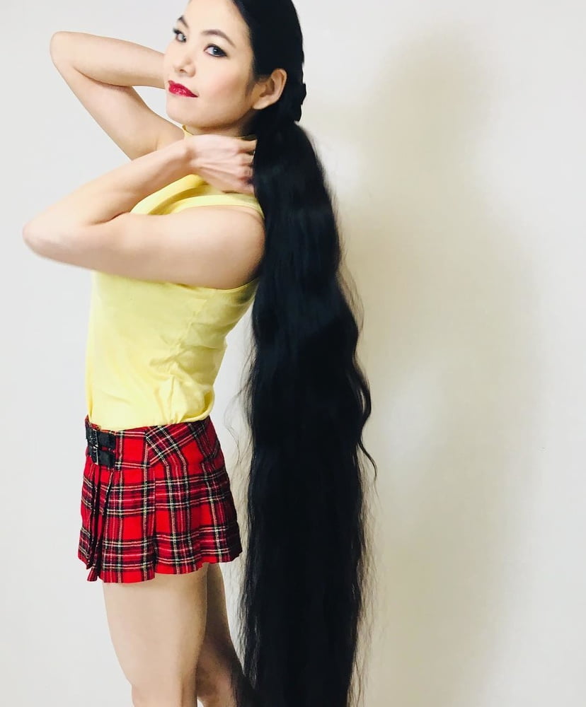 Asian Very Long Hair Girl #95594081