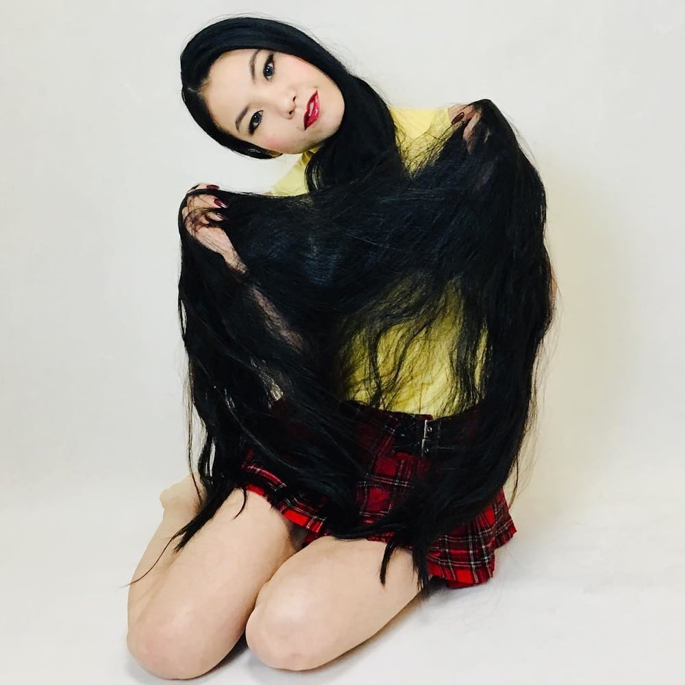 Asian Very Long Hair Girl #95594083