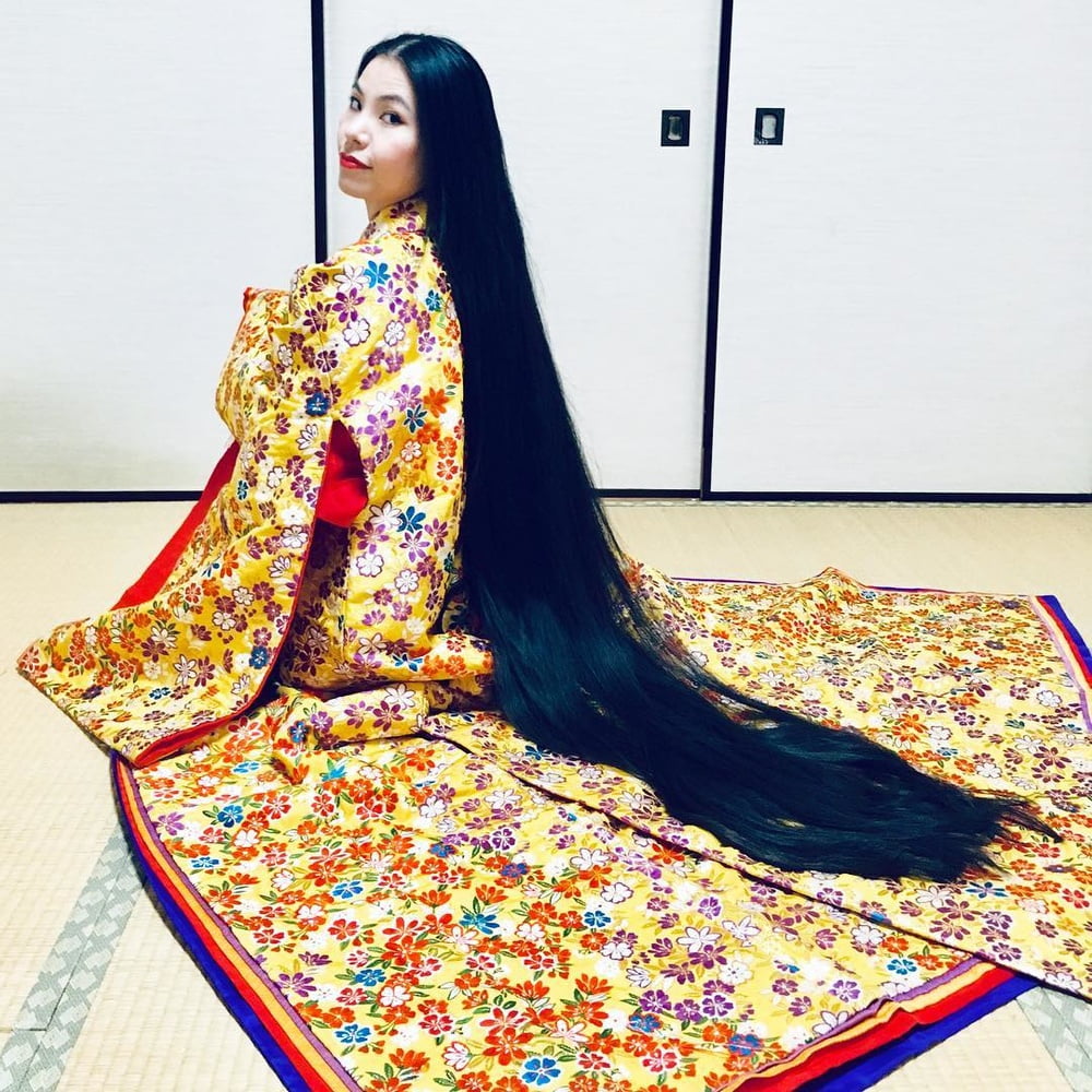 Asian Very Long Hair Girl #95594085