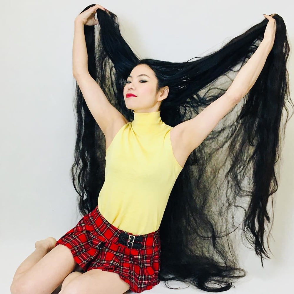 Asian Very Long Hair Girl #95594097