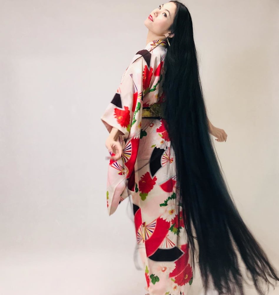 Asian Very Long Hair Girl #95594116