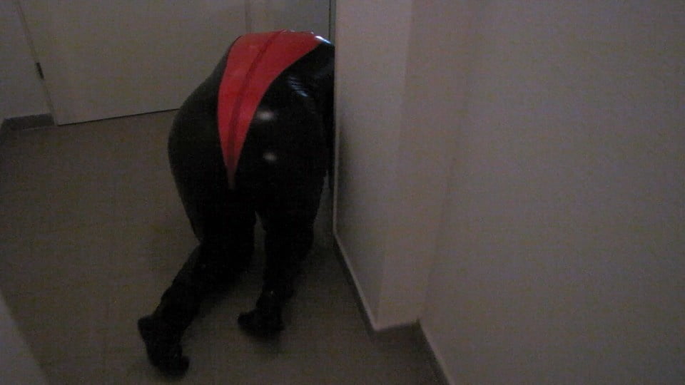 Petplay in latex suit ... #89028961