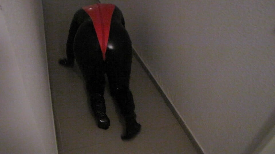 Petplay in latex suit ... #89028965