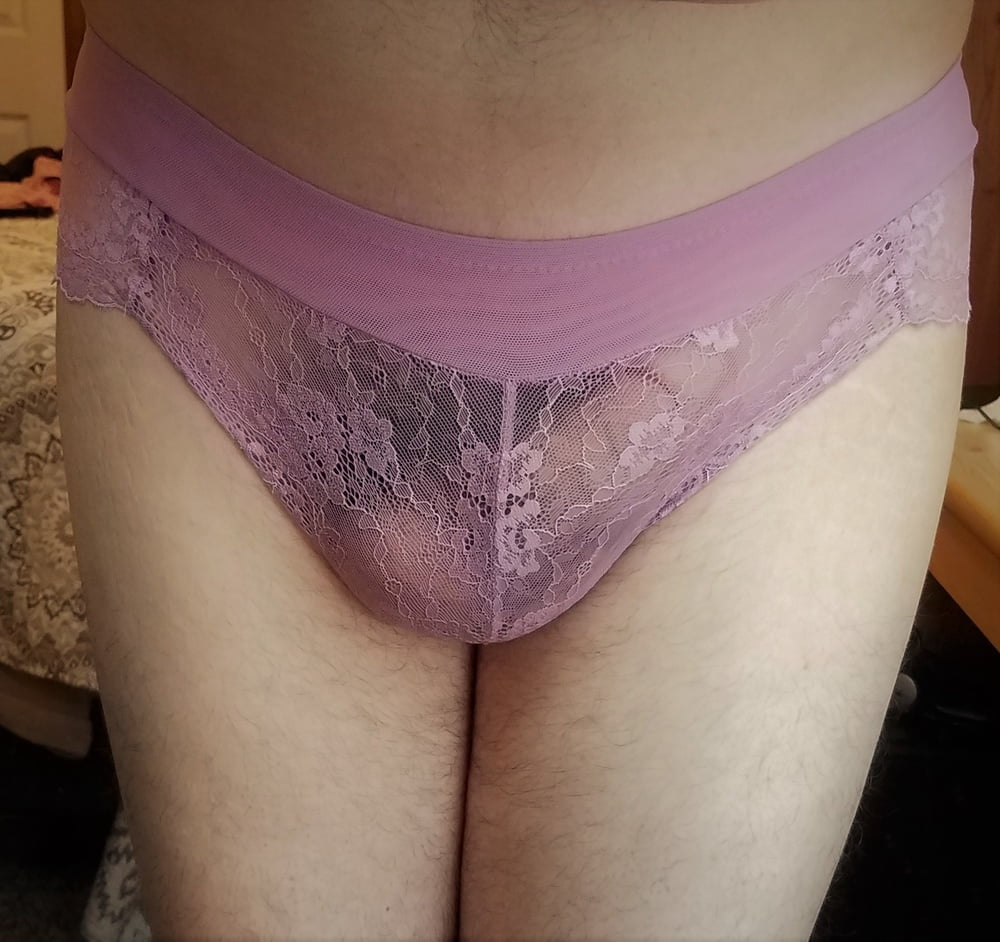 Purple Bra and Panty Set #106948922