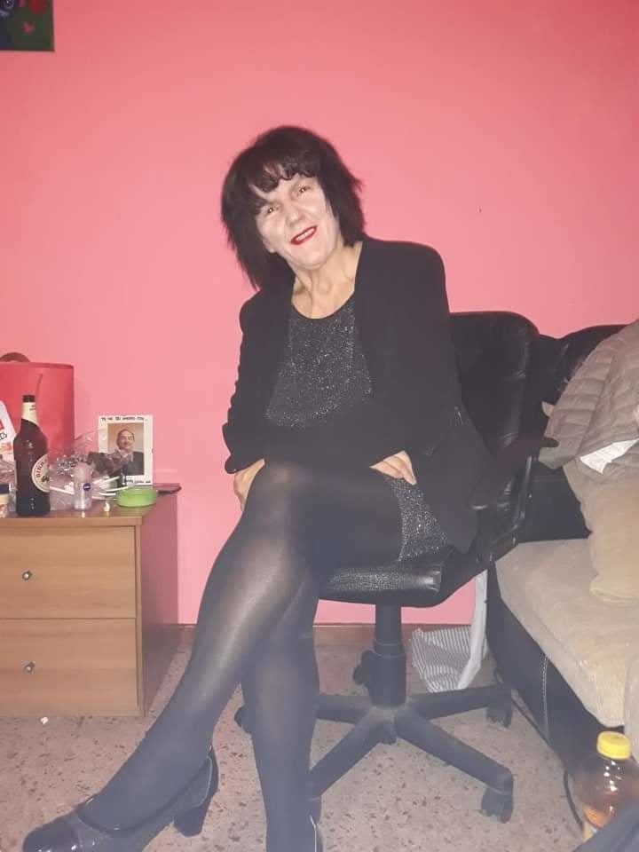 Mature and granny in black stockings #99559863