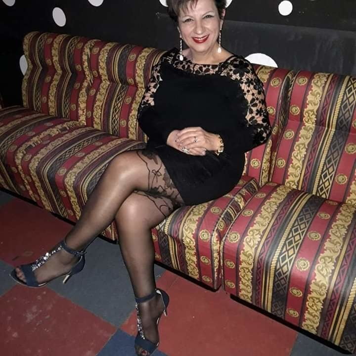 Mature and granny in black stockings #99559876