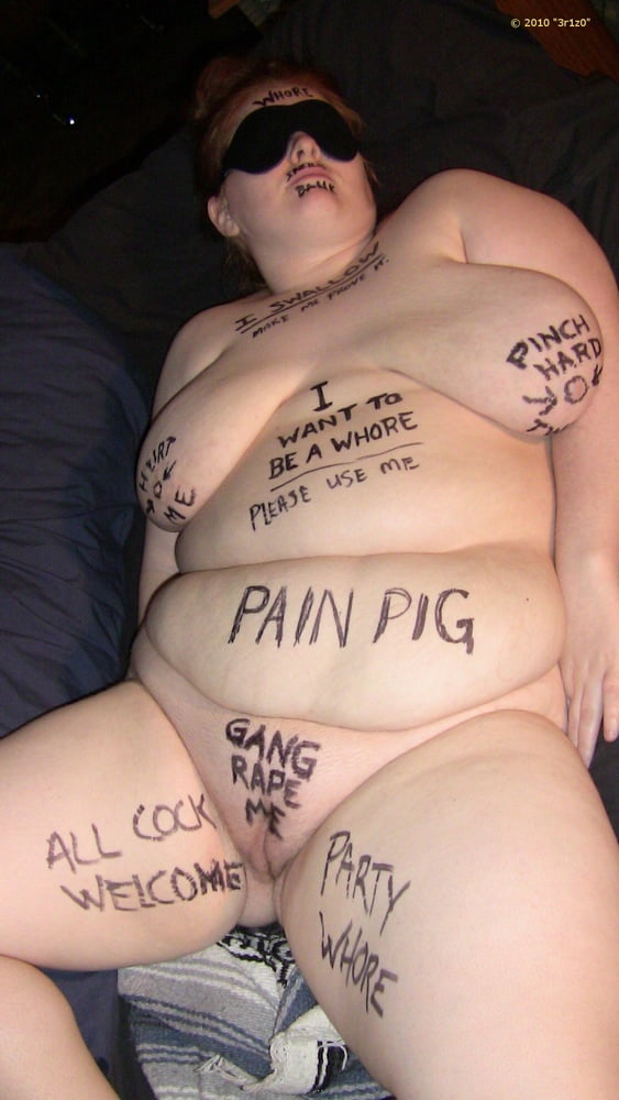 Hoodyman SSBBW 329 . Fat pig slave Kate . #94011509