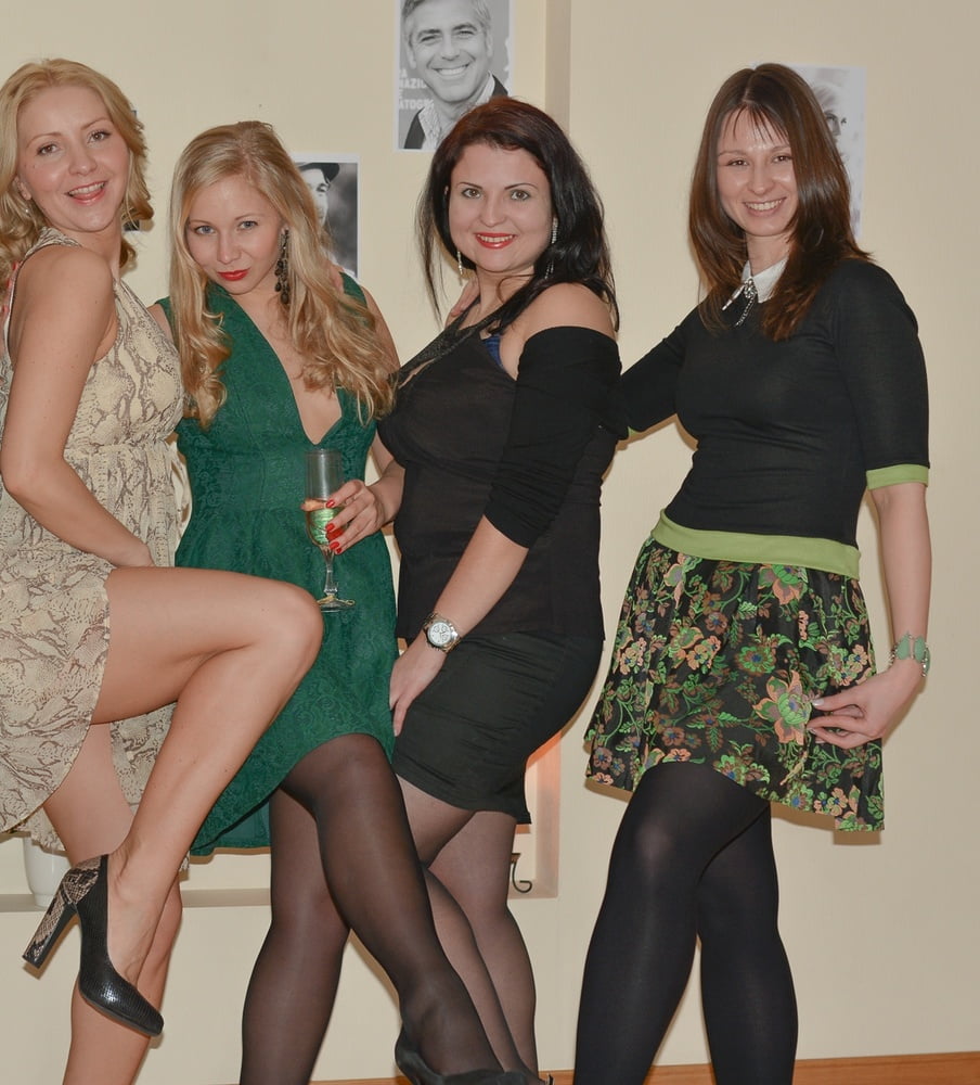 Katya and Friends Party in Pantyhose #95303805