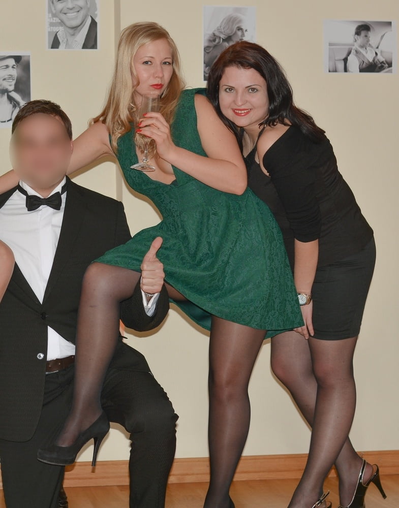 Katya and Friends Party in Pantyhose #95303811