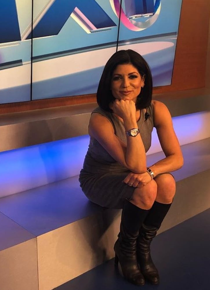 Female Celebrity Boots &amp; Leather - Tamsen Fadal #99978808