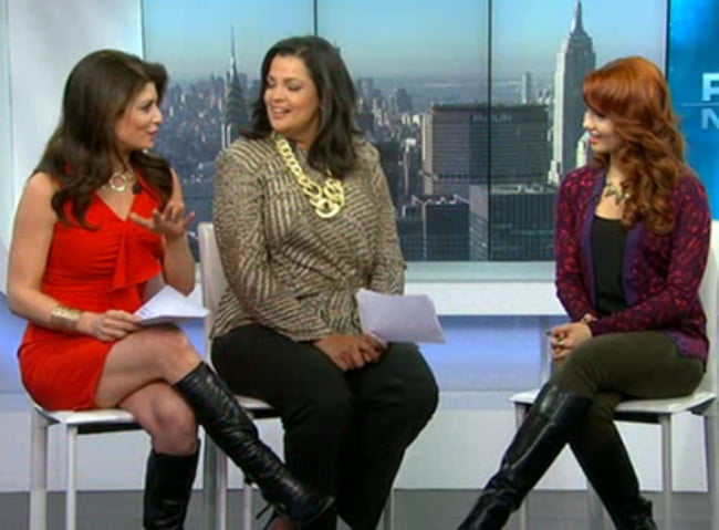 Female Celebrity Boots &amp; Leather - Tamsen Fadal #99978835