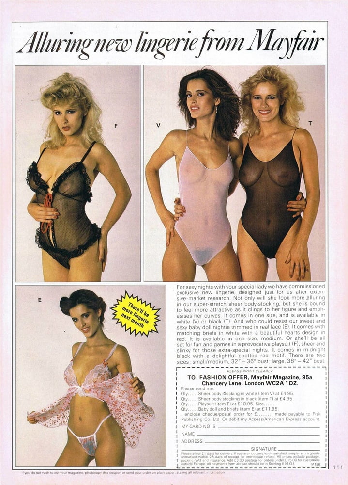 Catalogues de lingerie vintage, principalement des années 80
 #90292506