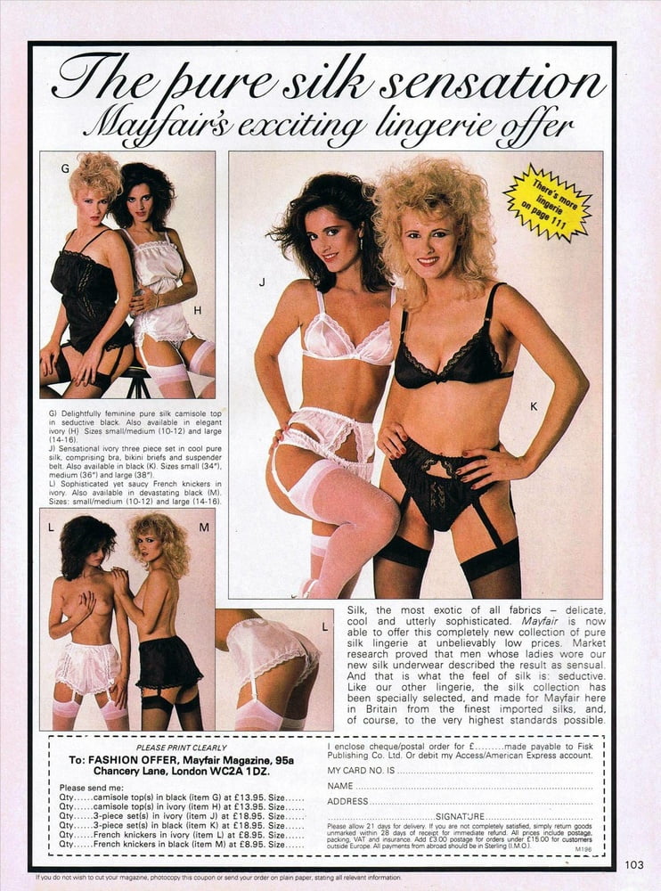 Catalogues de lingerie vintage, principalement des années 80
 #90292508