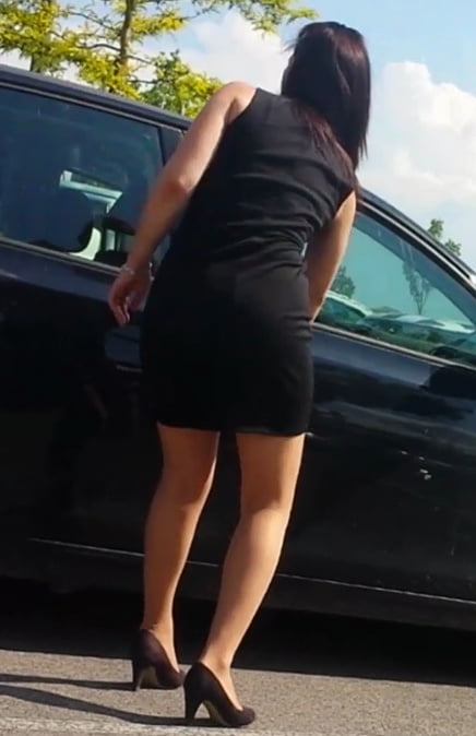 sexy young hot mom with mini skirt hot ass high heels #80972099