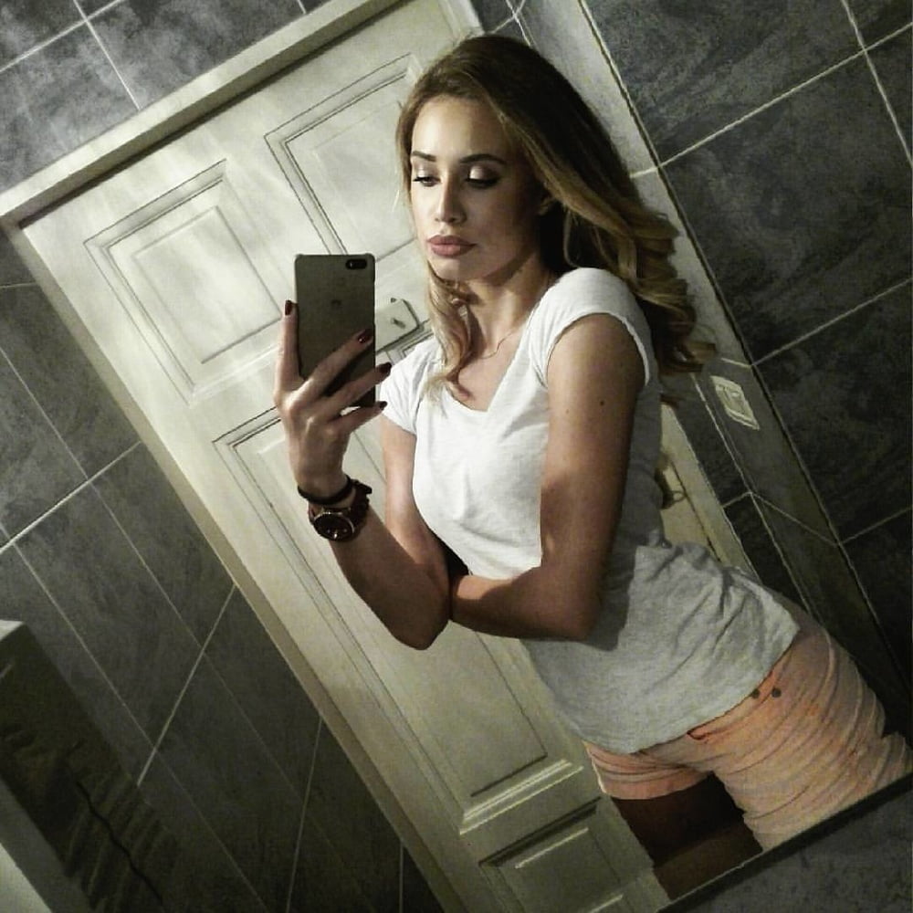Serbian hot skinny slut blonde girl Aleksandra Andjelkovic #95829155
