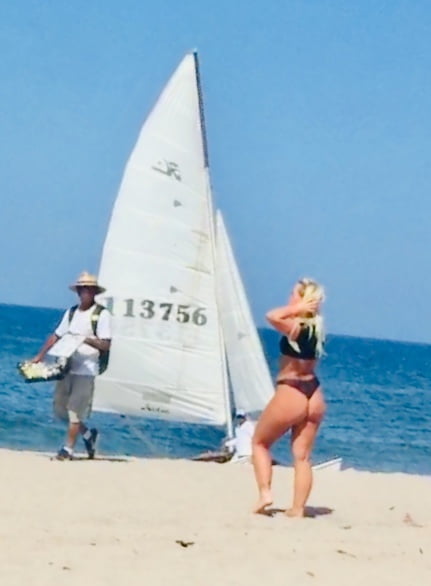 Thong Crossover at the Beach #102716351