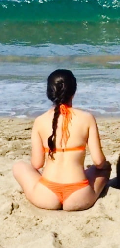 Thong Crossover at the Beach #102716372