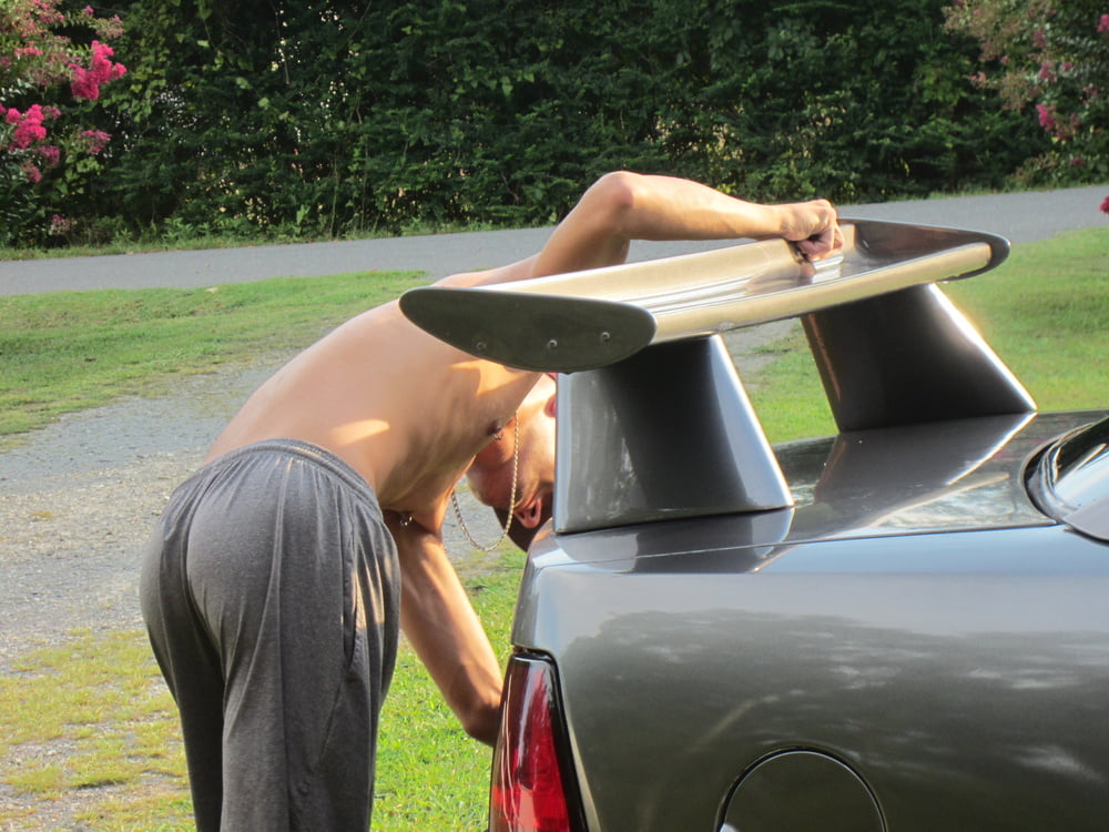 hot guy washing car #107004434